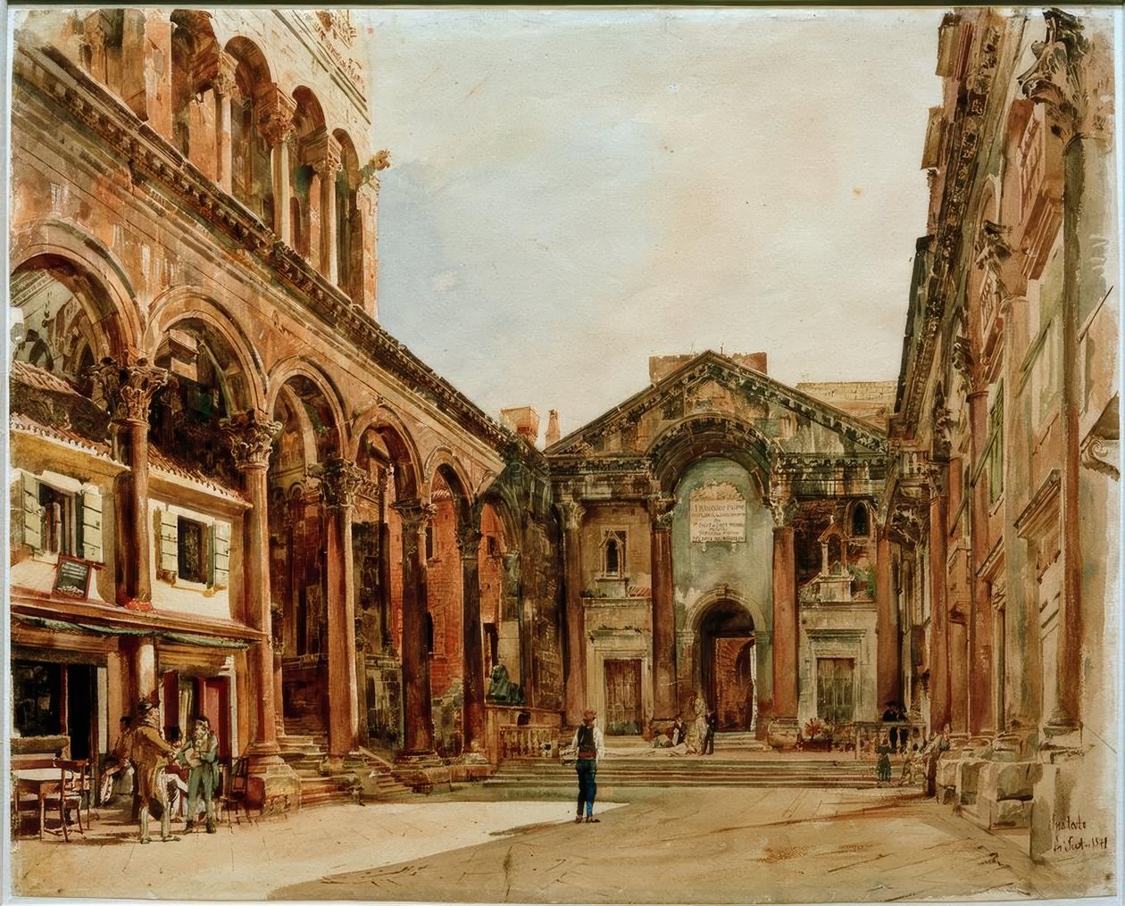 Diokleciánův palác od Rudolf von Alt