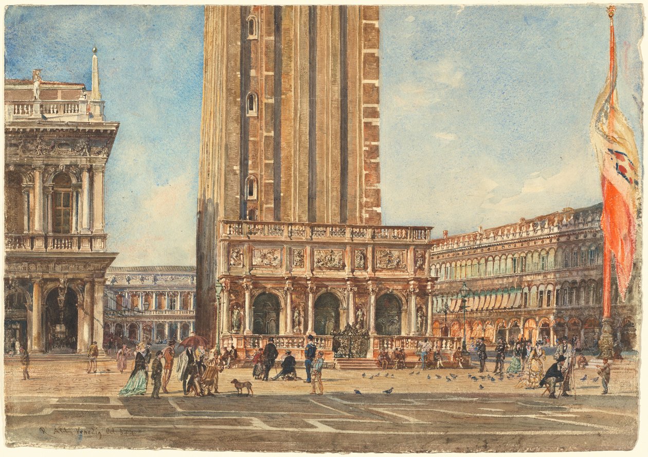 Piazza San Marco od Rudolf von Alt