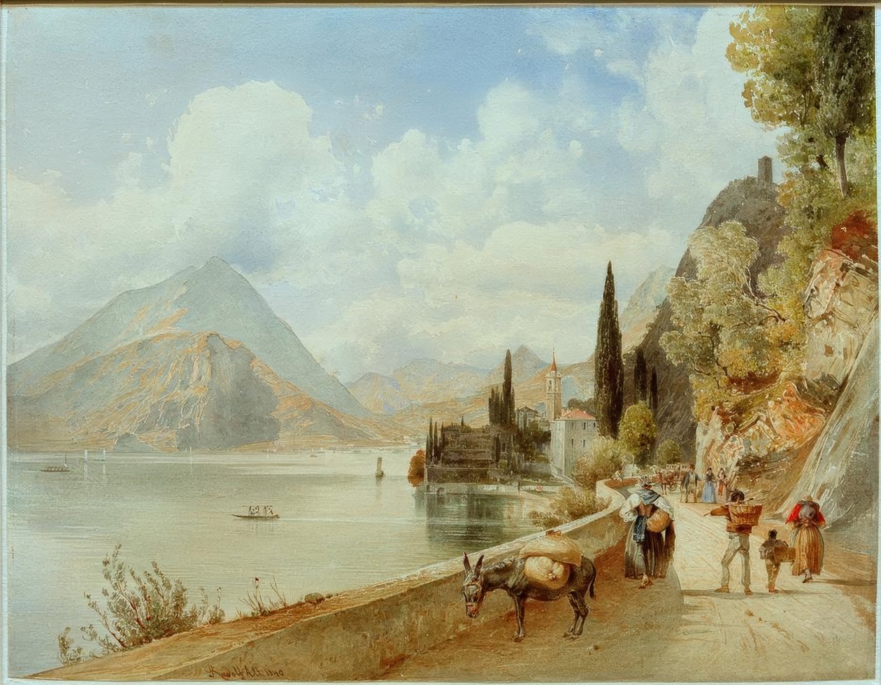 Varenna (Lombardie, Itálie). od Rudolf von Alt