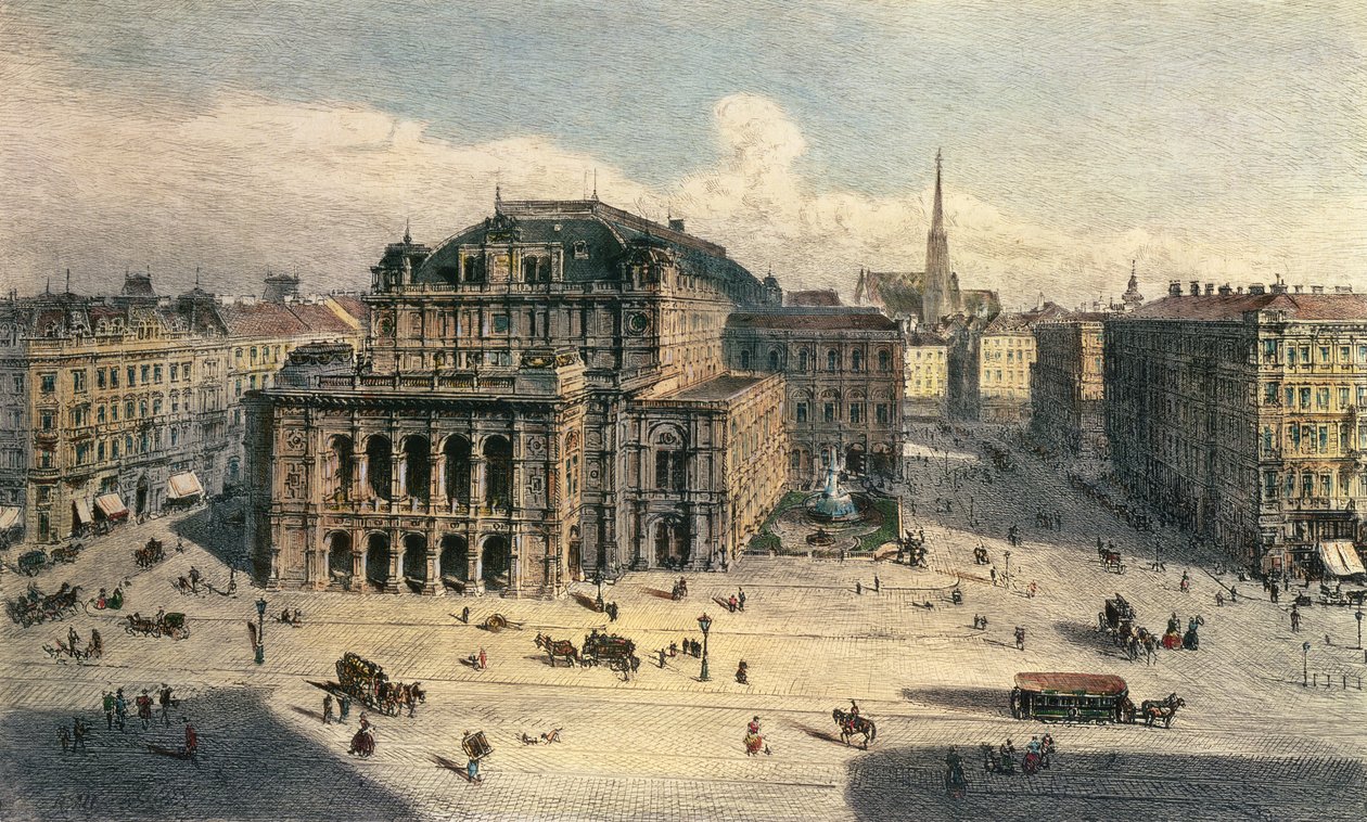Vídeňská státní opera, kolem roku 1869 od Rudolf von Alt