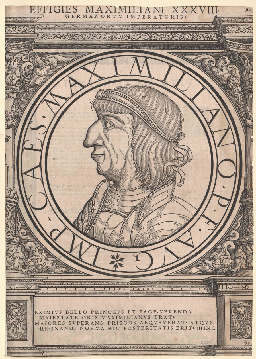 Císař Svaté říše římské Maxmilián I. (tisk) od Rudolph Wyssenbach