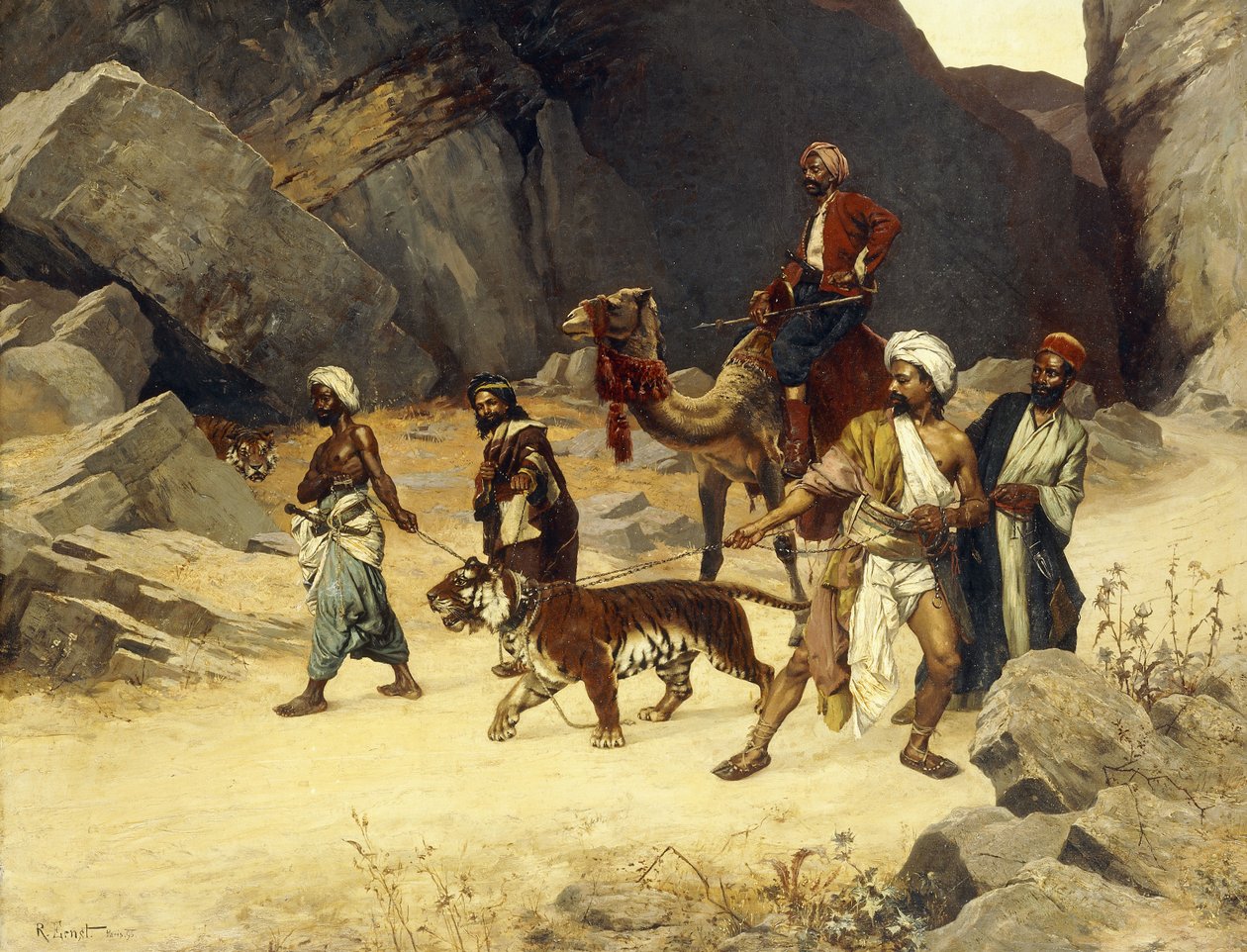 Hon na tygra, 1896 od Rudolphe Ernst