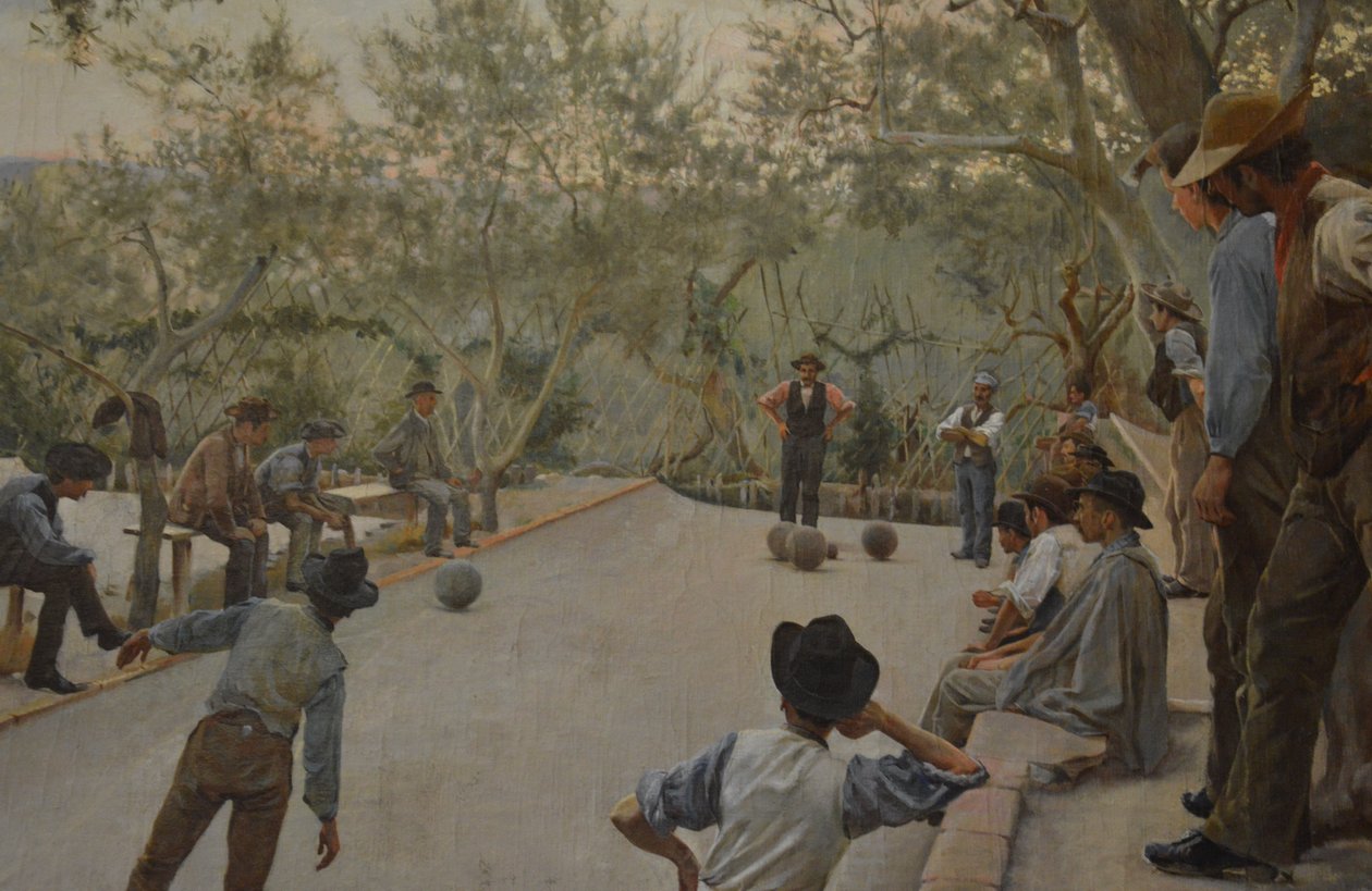 Hra Bocce (detail) od Ruggero Focardi