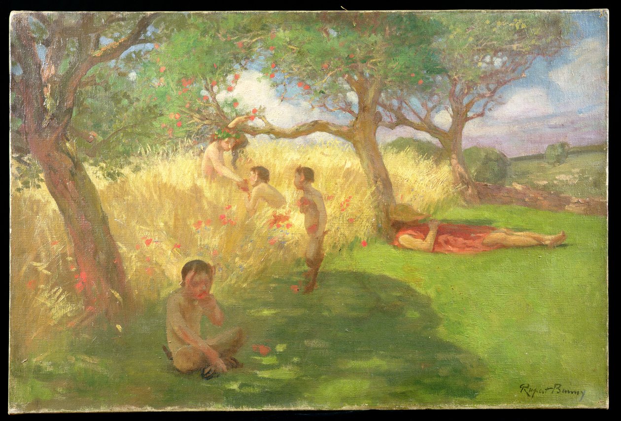 Satyrs (olej na plátně) od Rupert Charles Wolston Bunny