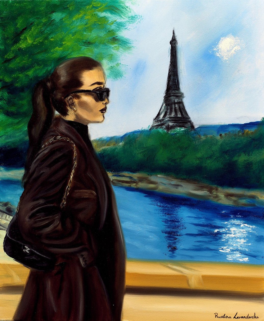 Pařížské odpoledne, 2024 (olej na plátně) od Ruslana Levandovska