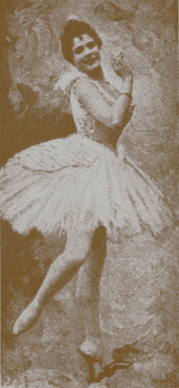 Pierina Legnaniová jako Odetta v obnoveném Labutím jezeře Mariuse Petipy a Lva Ivanova, Petrohrad, 1895. od Russian Photographer