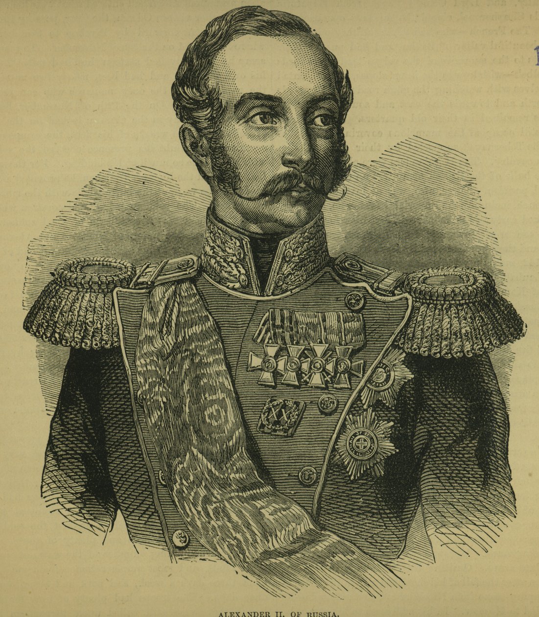 Alexander II (1818-81) Ruska od Russian School