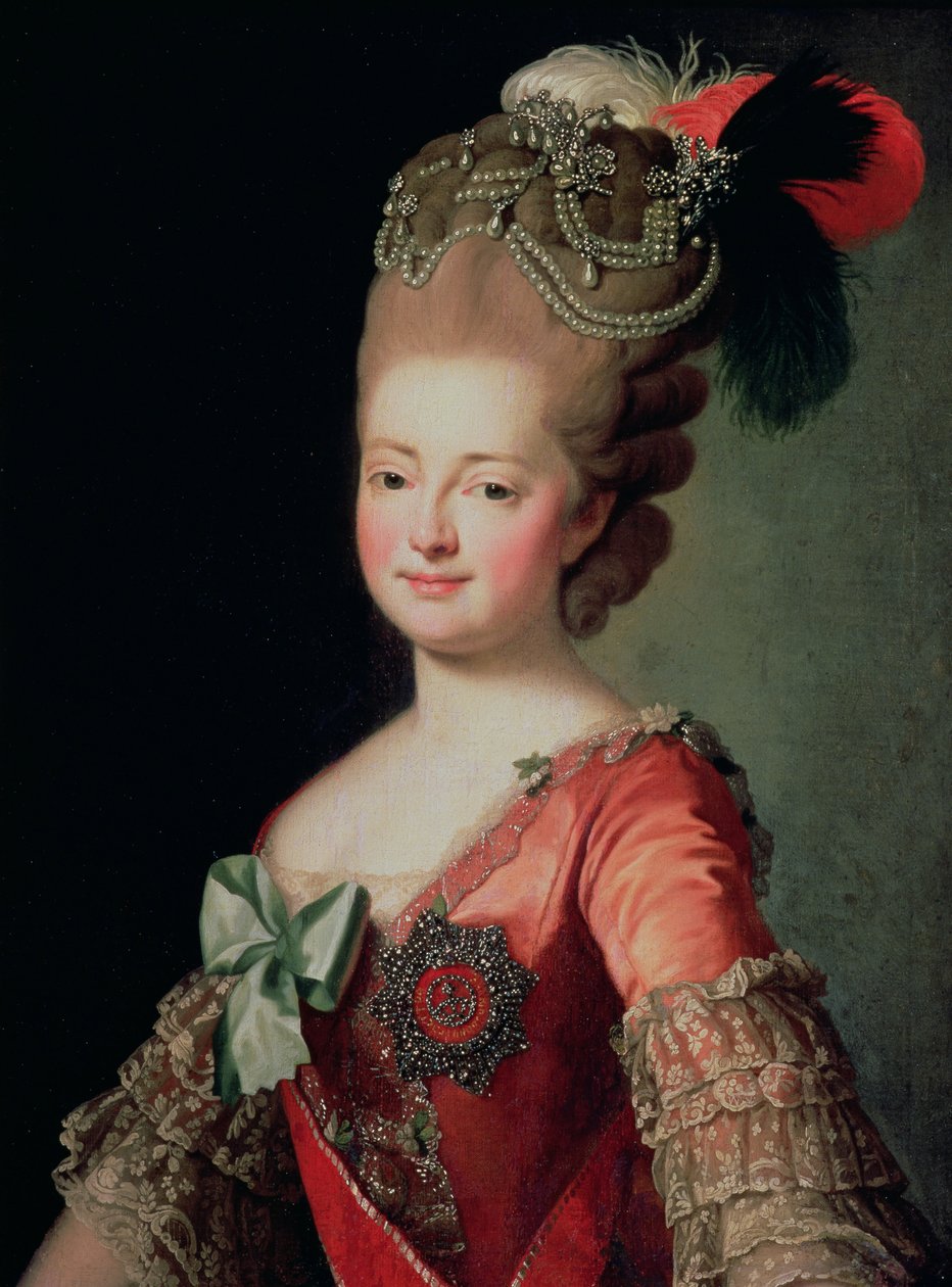 Portrét Marie Fjodorovny (1759-1828) od Russian School