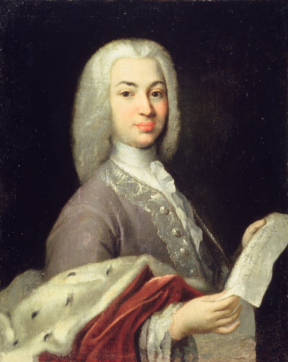Portrét prince Antiocha Kantemira od Russian School