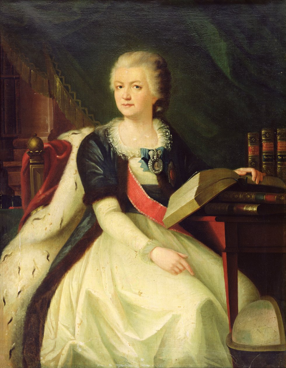 Portrét princezny Jekatěriny R. Voroncovové-Dashkové od Russian School