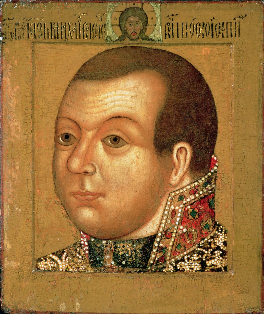 Kníže M. V. Skopin-Shuisky (1587-1610), začátek 17. století (tempera na dřevě) od Russian School