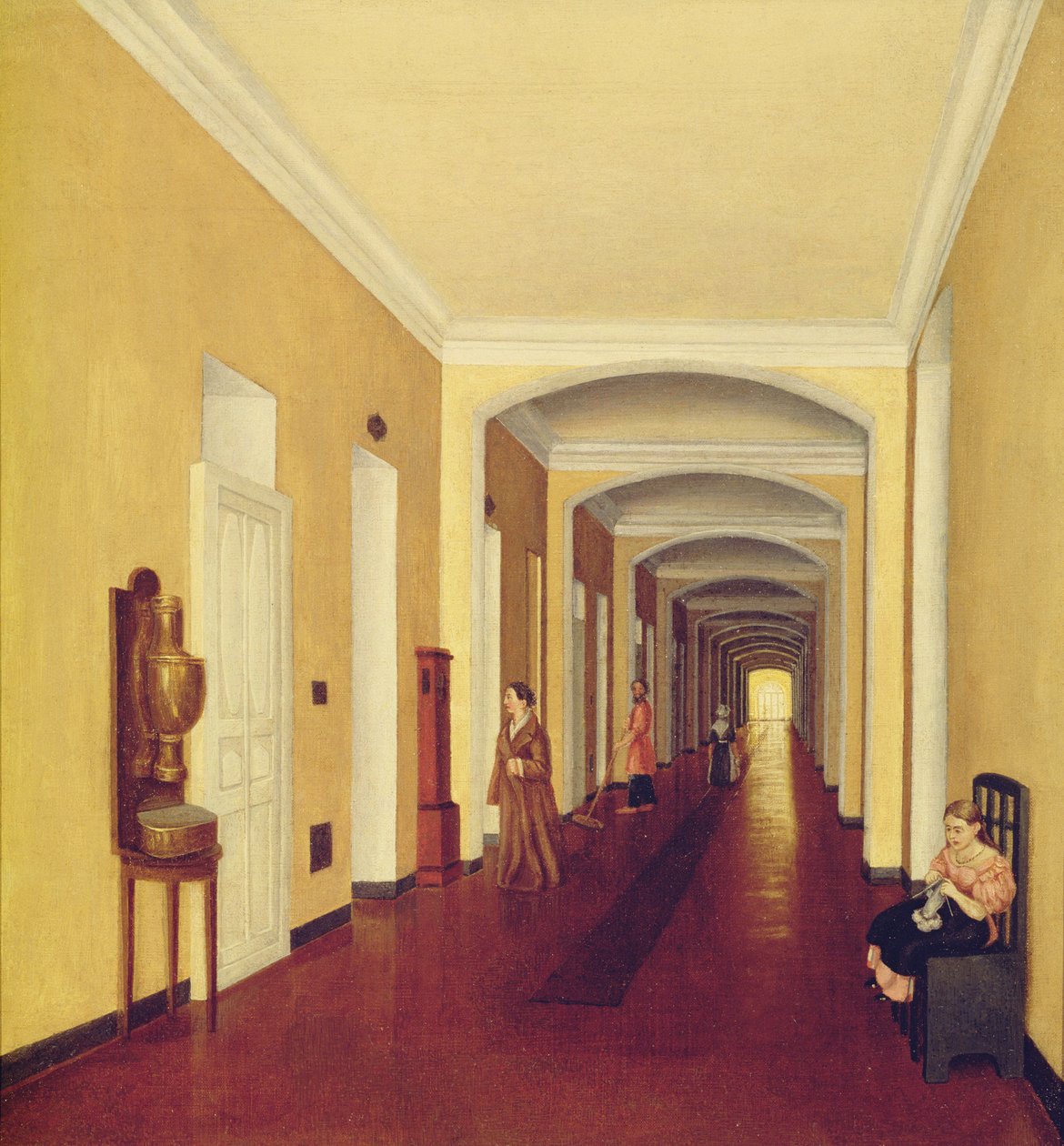 Interiér v nemocnici Golitsyn, c.1840 od Russian School