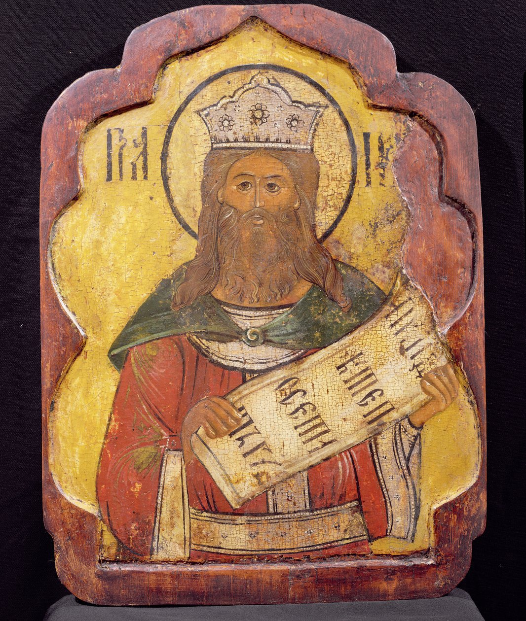 Král David, ikona, ukrajinština (tempera na panelu) od Russian School