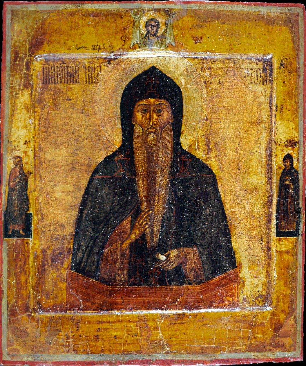 Ctihodný Nikita Stylites z Pereyaslavlu. od Russian icon.