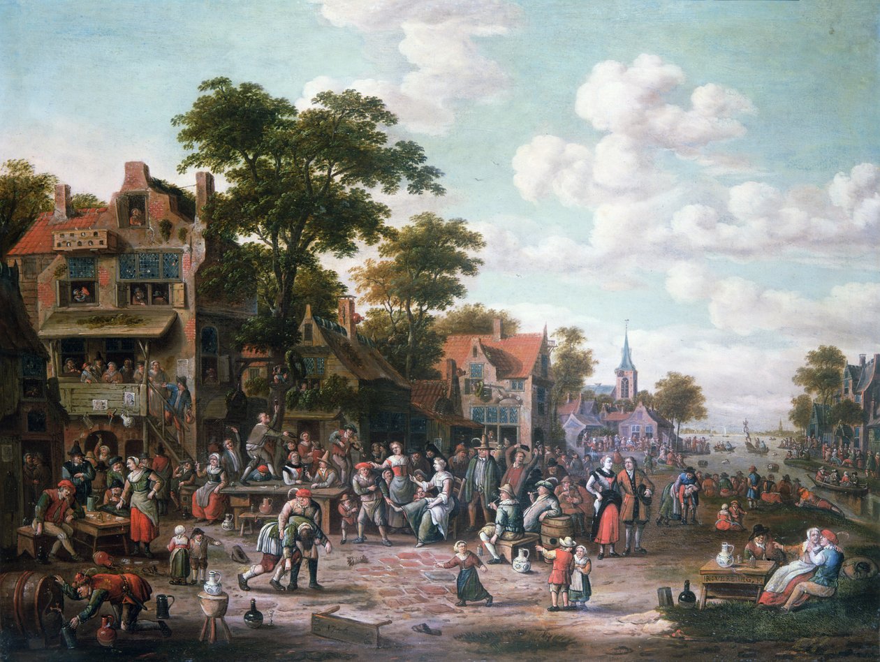 Vesnické slavnosti, 1716 od Rutger Verburgh