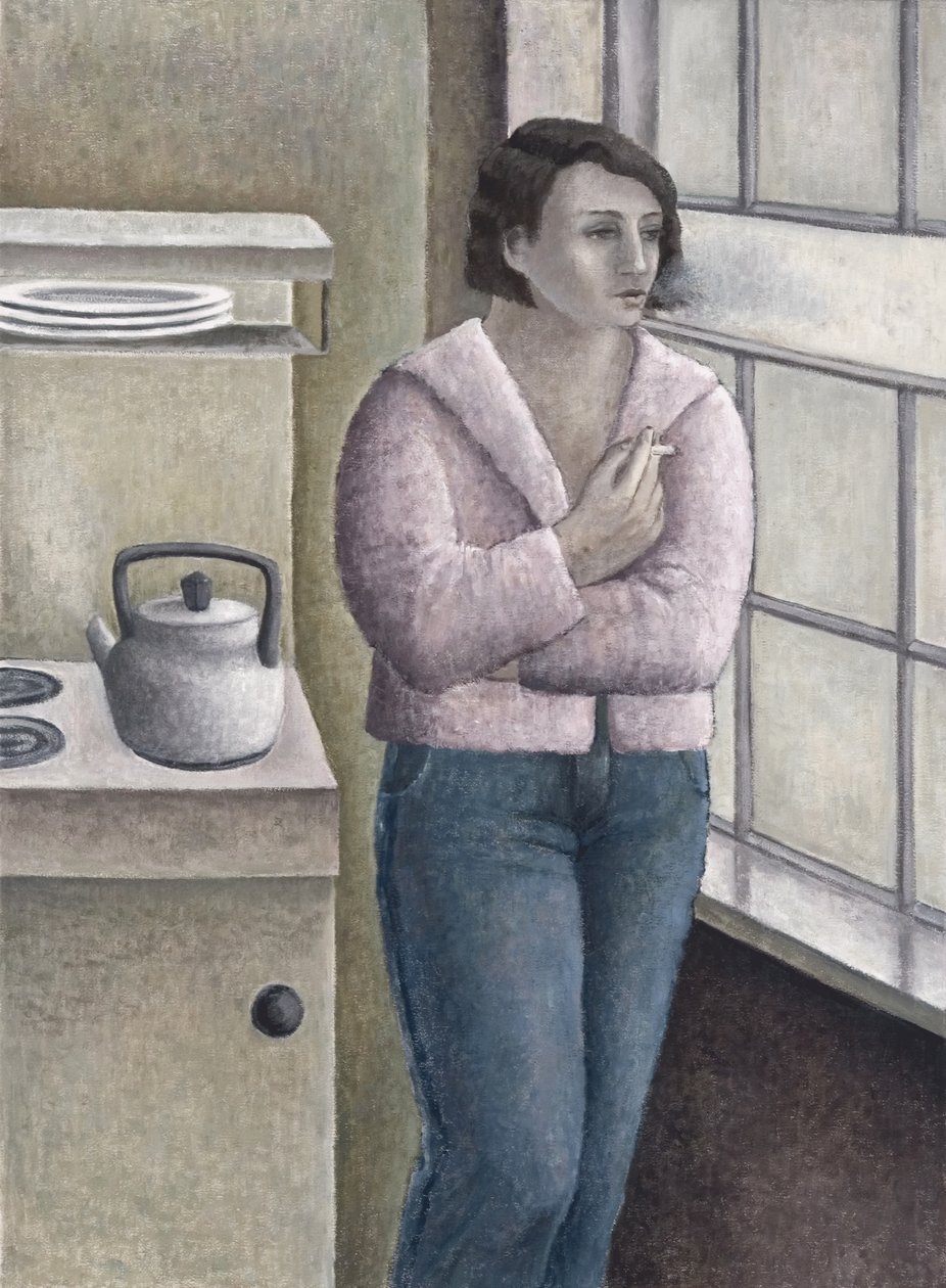 Žena kouří, 1996 od Ruth Addinall