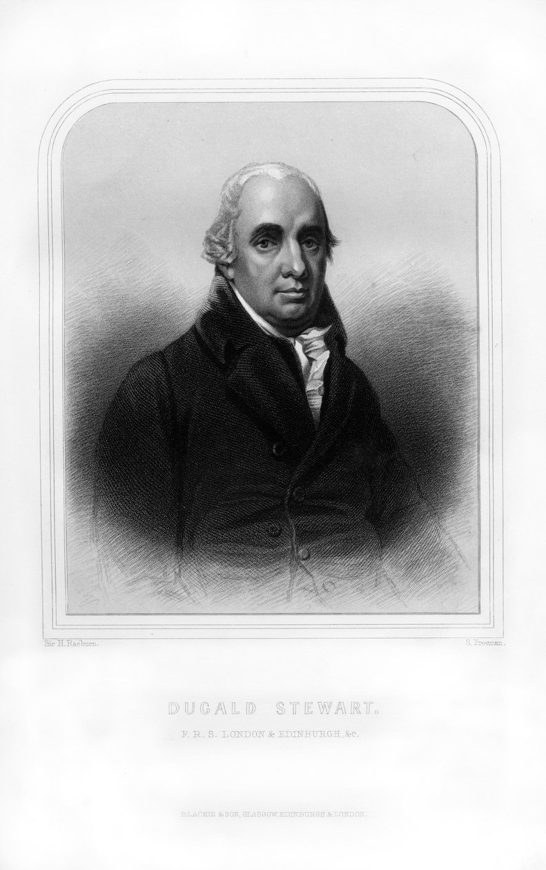 Dugald Stewart, skotský filozof, 1870 od S. Freeman