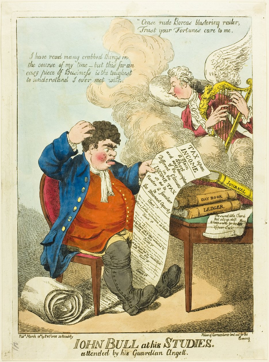 John Bull ve svých studiích od S. W. Fores