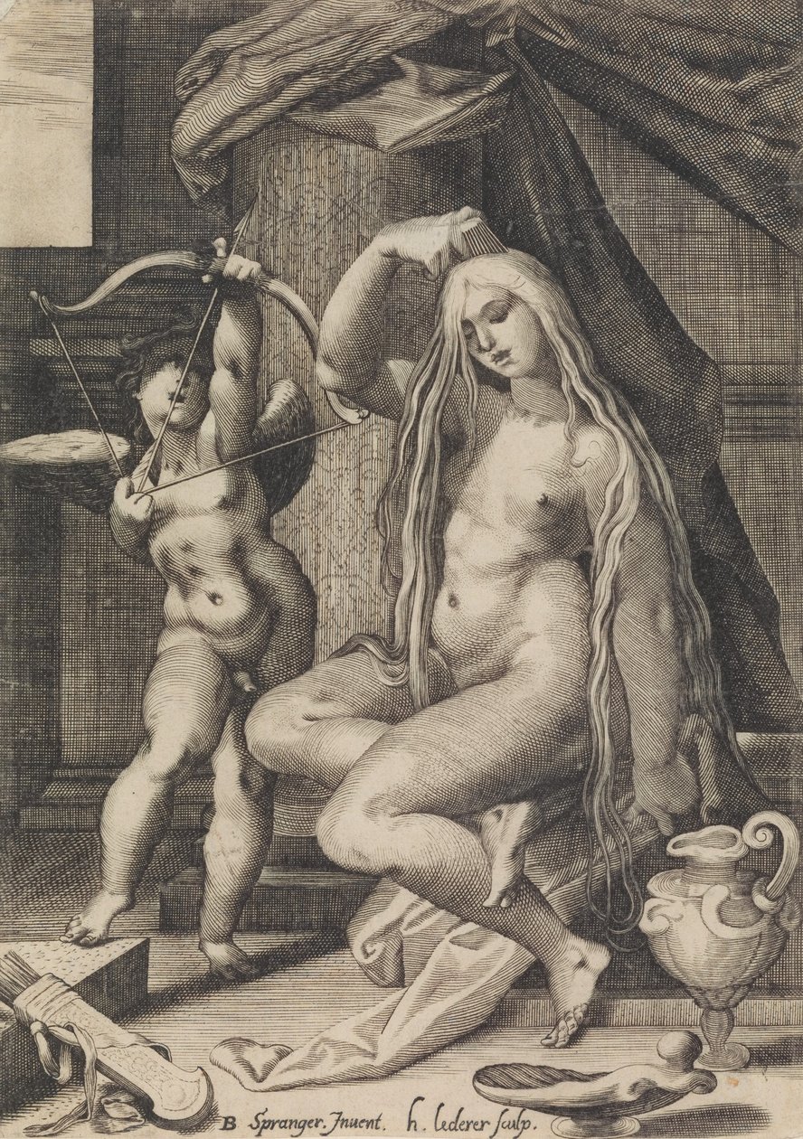 Venuše a Amor, 1571-1650. od Sadeler