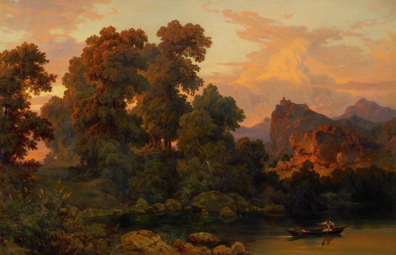 Italská krajina od Salomon Corrodi