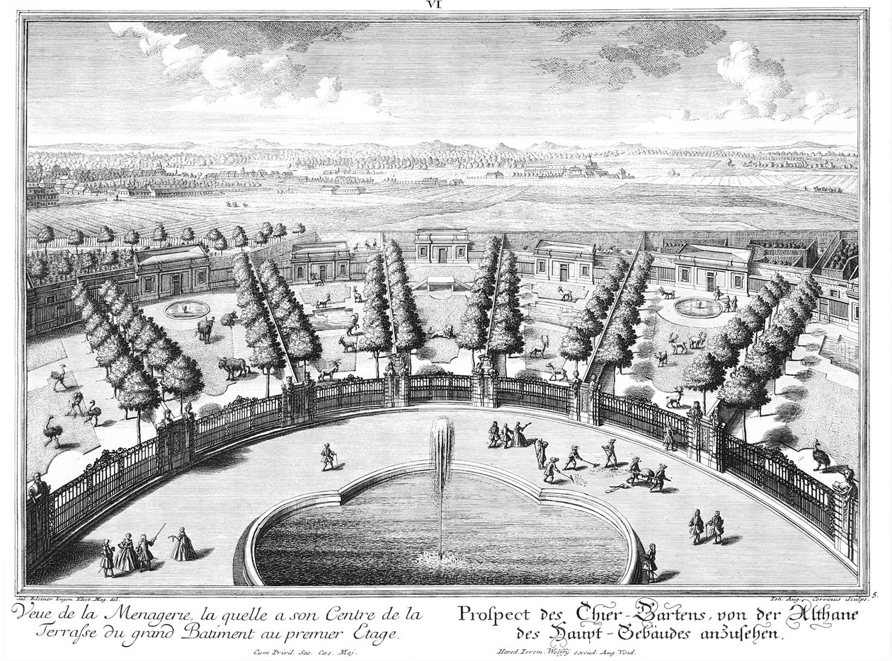 Pohled do zoo od Salomon Kleiner