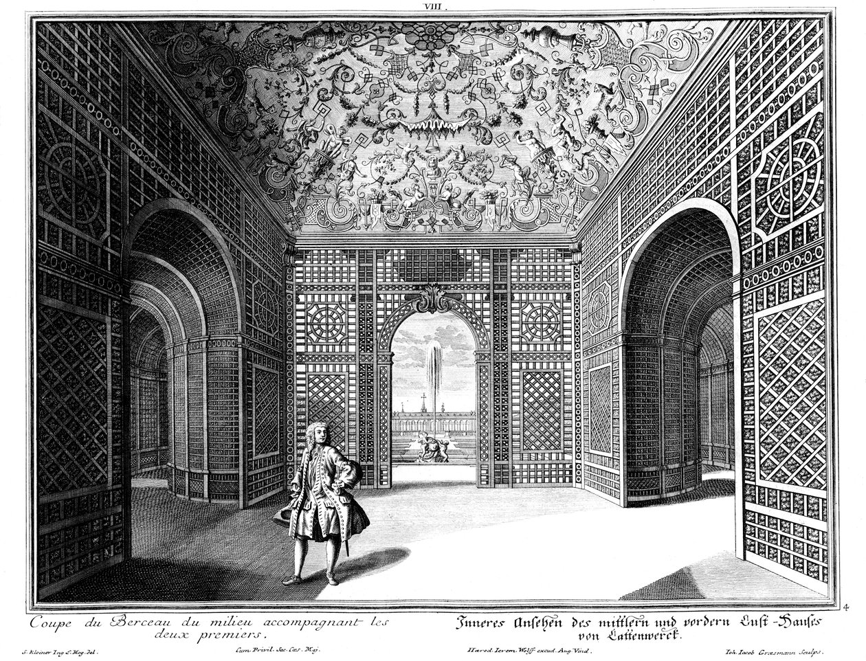 Interiér pavilonu v "Malé zahradě" od Salomon Kleiner