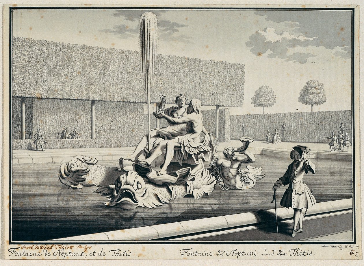 Neptun a Thetis od Salomon Kleiner