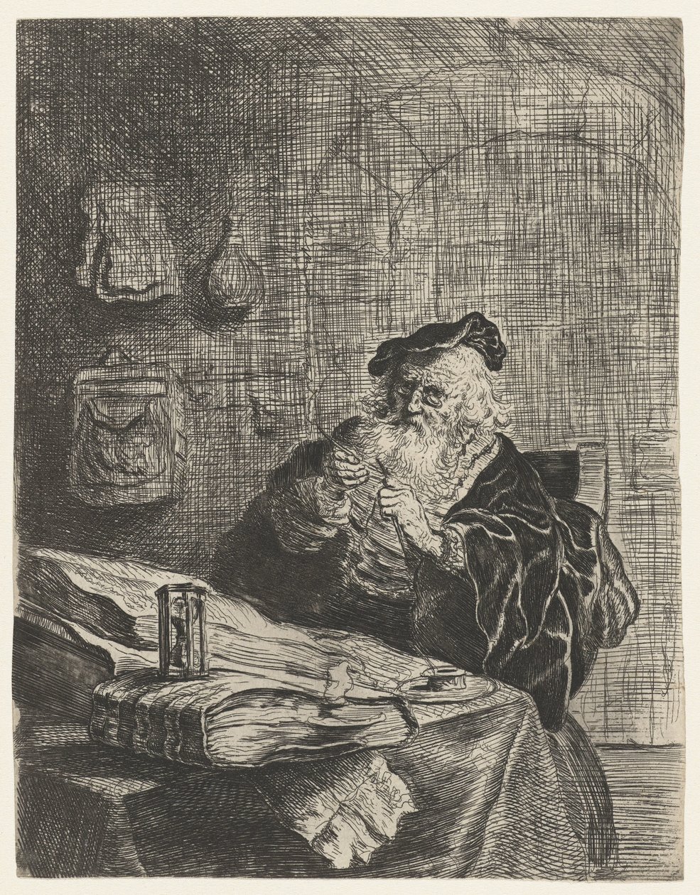 Muž s kapesním nožem od Salomon Koninck (attributed to)