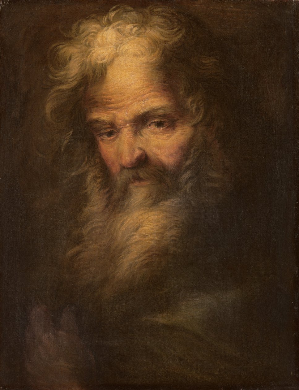 Vousatý prorok od Salvator Rosa