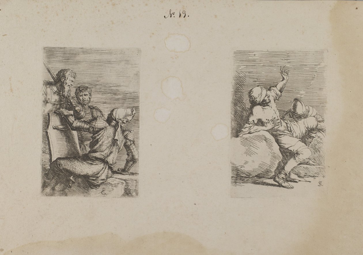 (Série figurek) Tři vojáci od Salvator Rosa