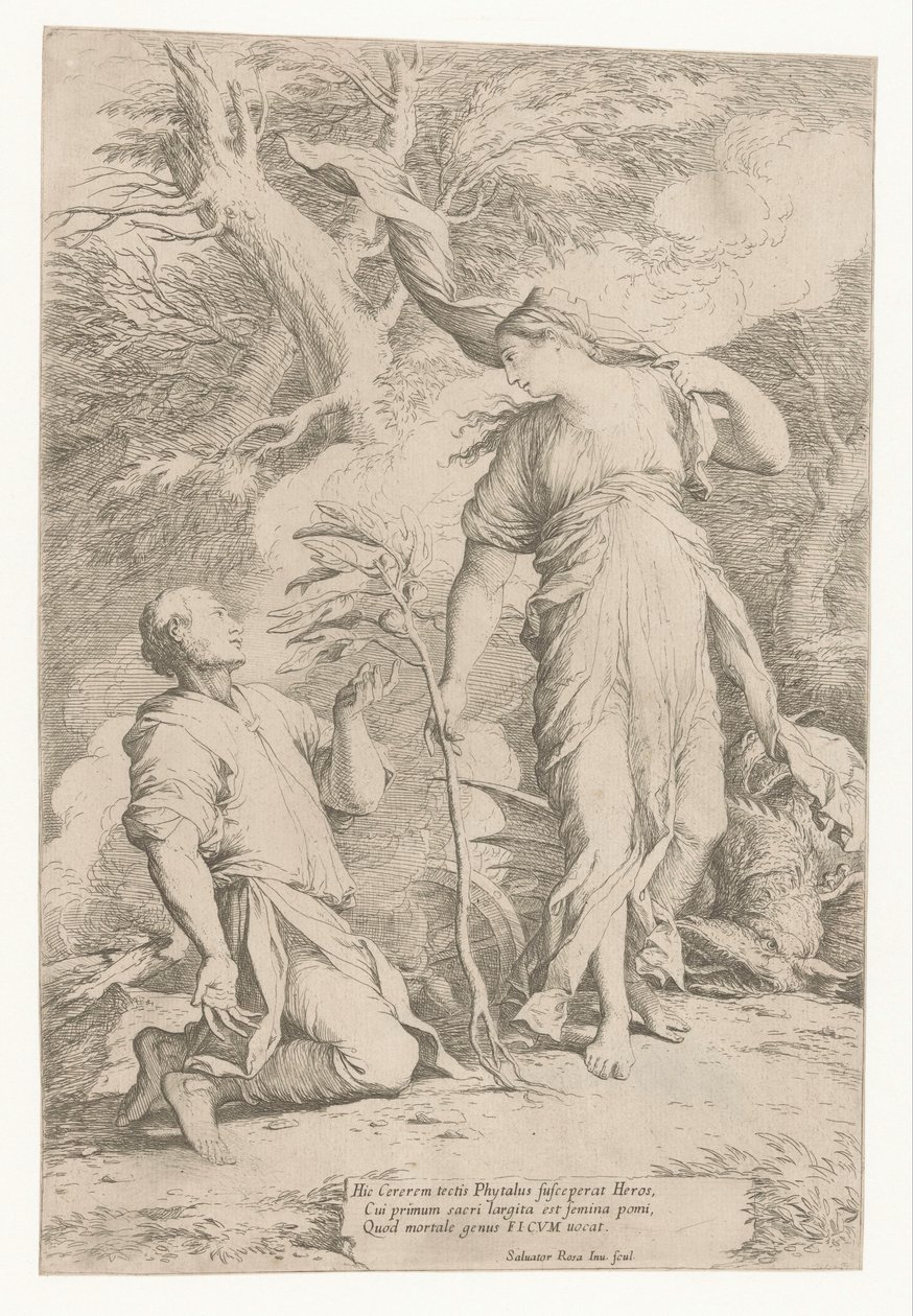 Ceres a Phytalus od Salvator Rosa