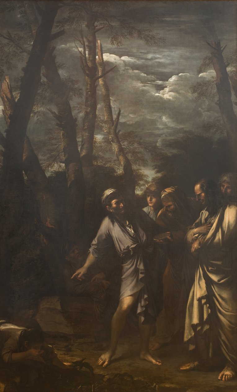 Diogenes odhazuje svůj pohárek od Salvator Rosa