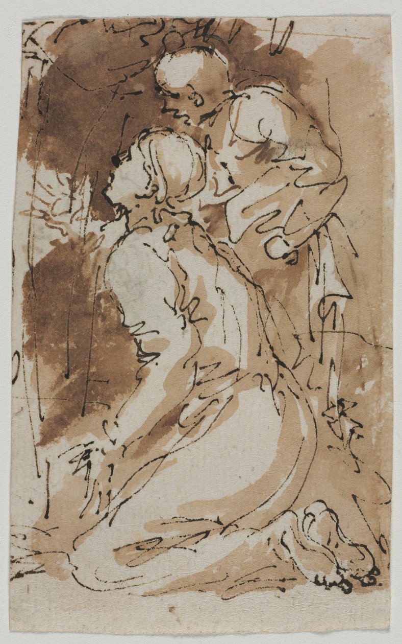 Figurální studie, c. 1640-1649. od Salvator Rosa