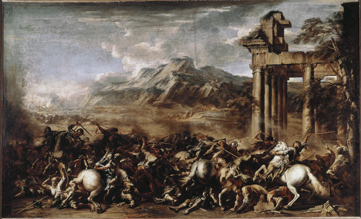 Heroic Battle (olej na plátně od Salvator Rosa