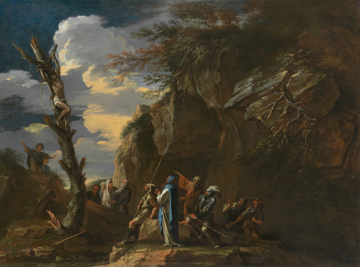 Polykratovo ukřižování, c. 1664. od Salvator Rosa