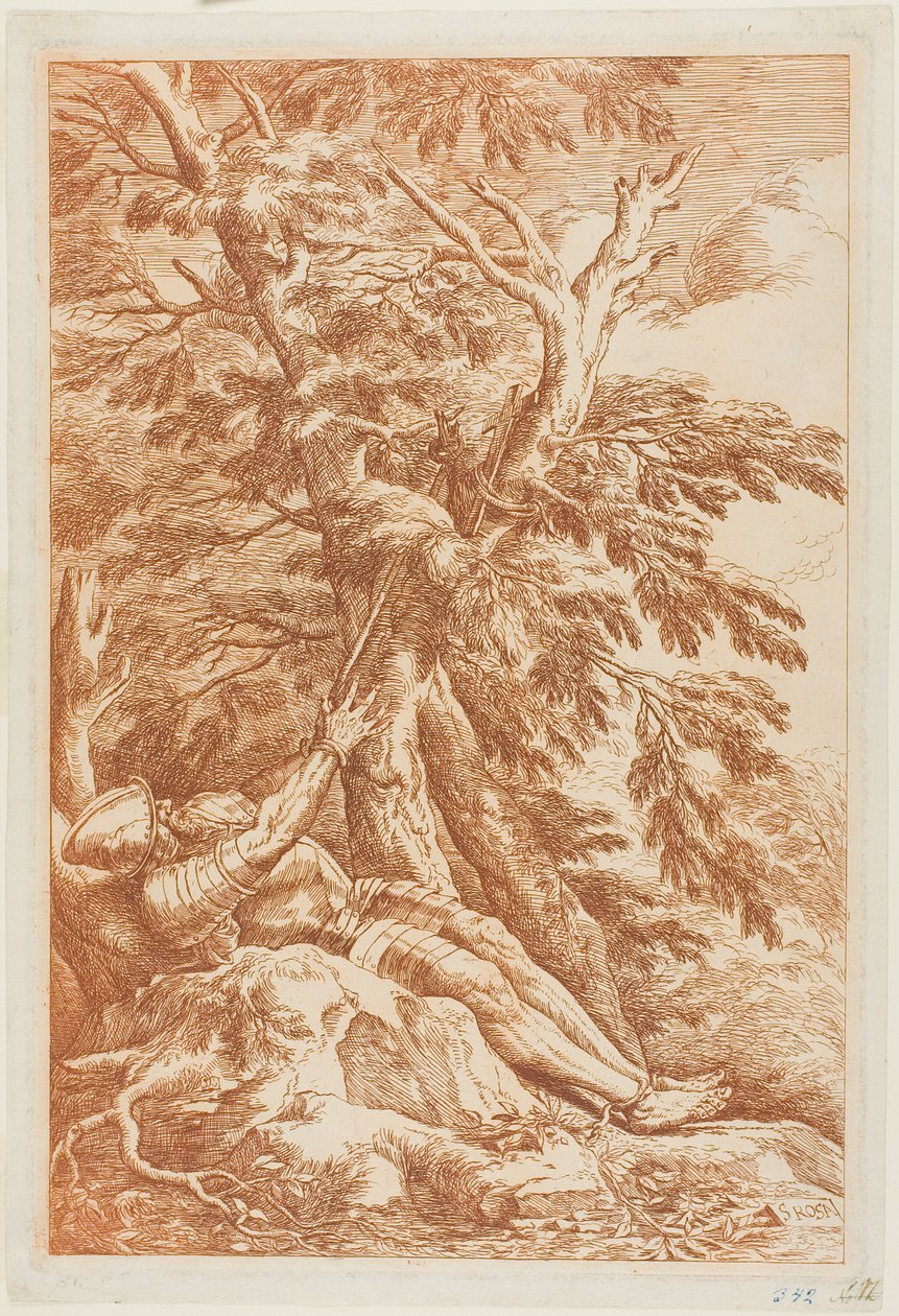 Svatý Vilém z Malevalu od Salvator Rosa
