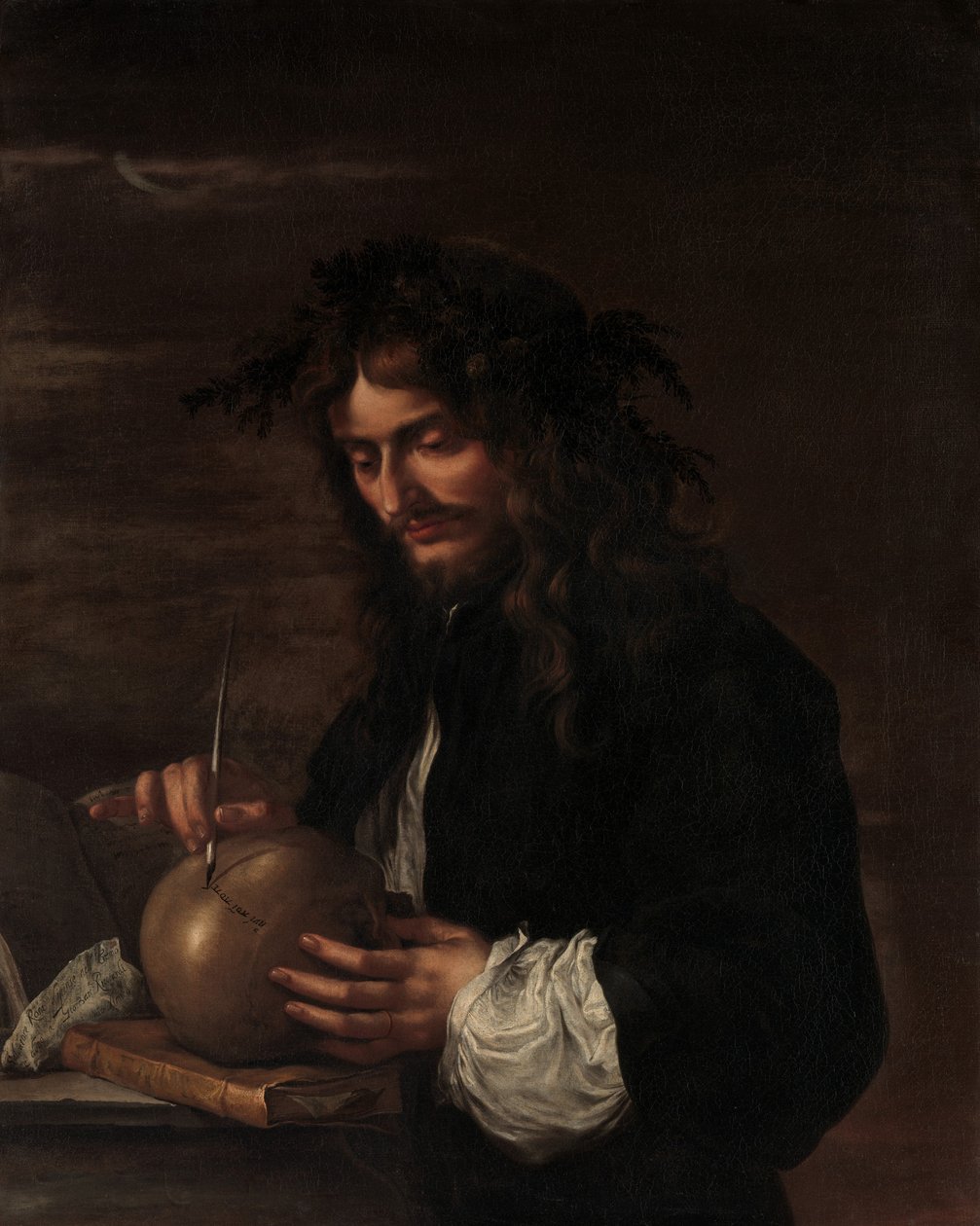 Autoportrét, cca 1647 (olej na plátně) od Salvator Rosa