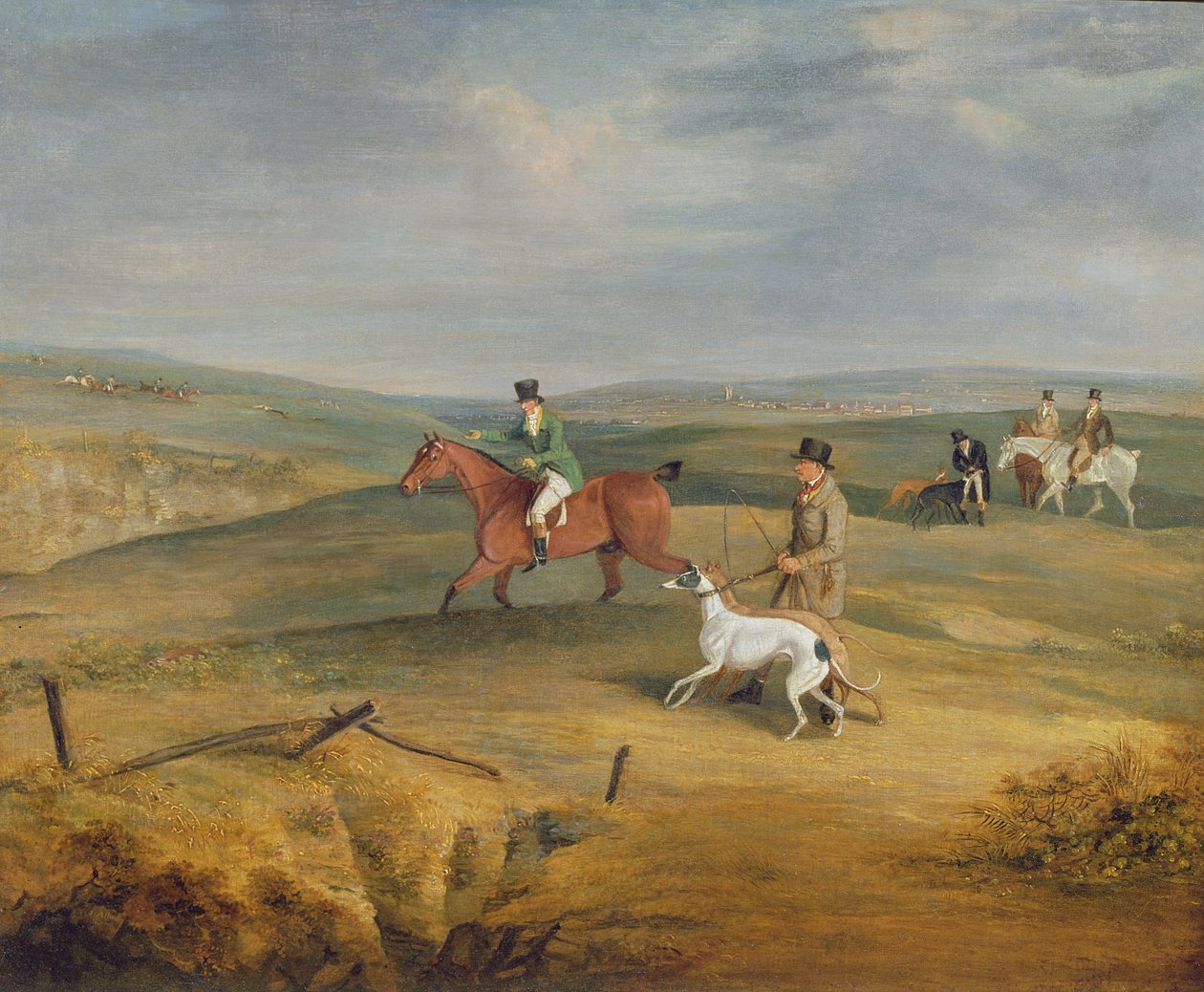 Coursing: nalezení zajíce (viz také 444841, 444843) od Samuel Henry Alken