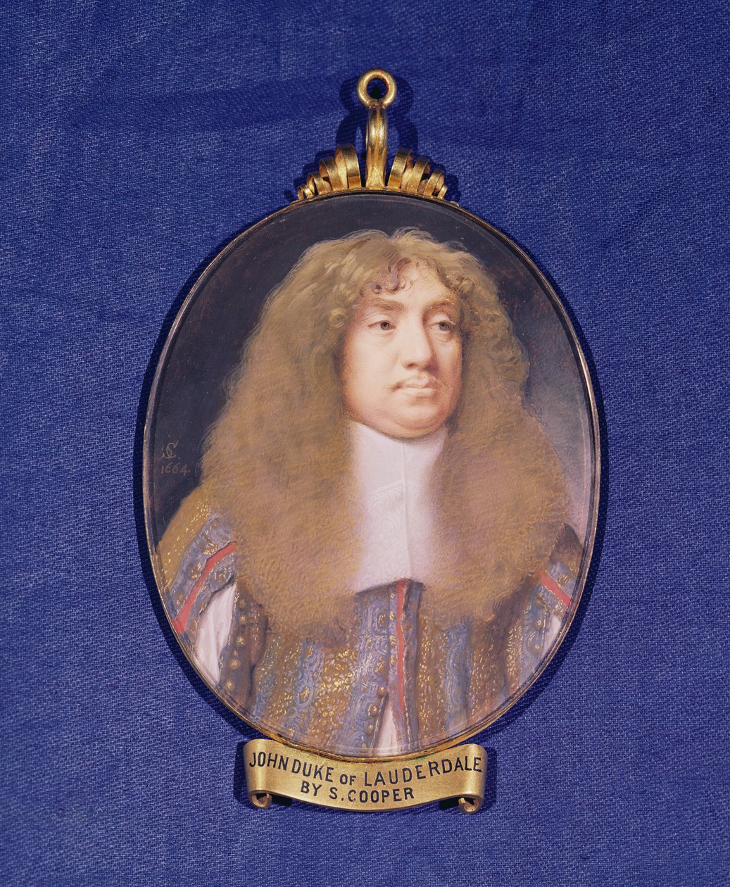 Portrét Johna Maitlanda (1616-82) vévody z Lauderdale, 1664 (wc na pergamenu) od Samuel Cooper