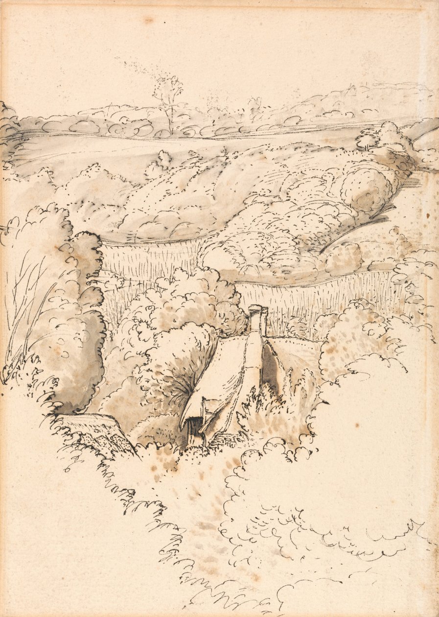 Chata mezi stromy, Shoreham od Samuel Palmer
