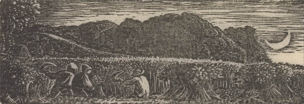 Sklizeň pod půlměsícem od Samuel Palmer