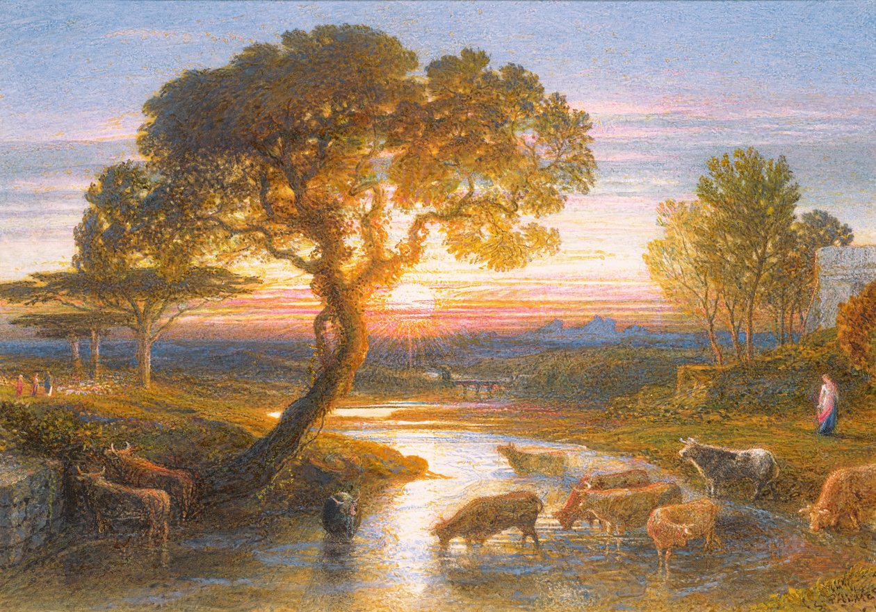 Sabrina (wc a barva karoserie na papíře) od Samuel Palmer