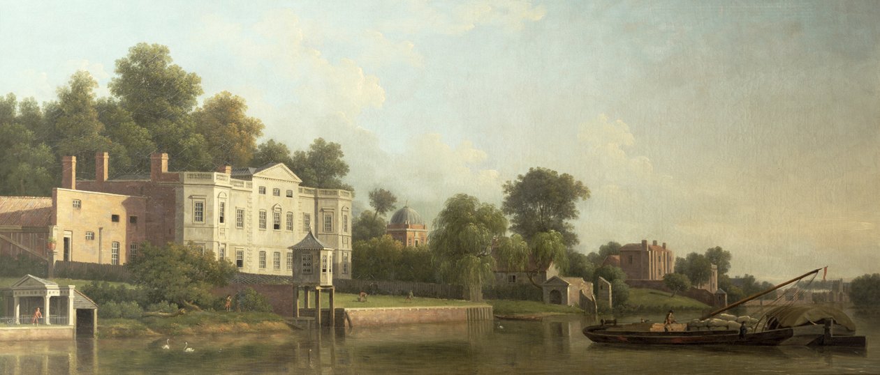 Pohled na Popes Villa na řece Temži v Twickenham od Samuel Scott