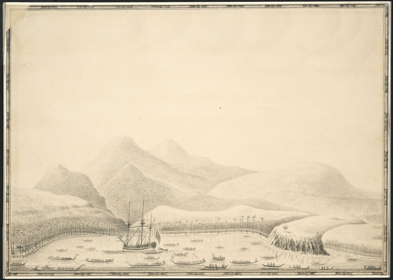 Otaheite (tj. Tahiti) nebo Ostrov krále Georgese od Samuela Wallise (1728–1795) od Samuel Wallis