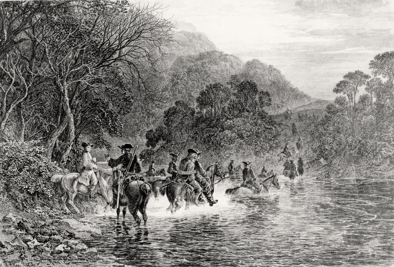 Rob Roy ve Fordu, vyrytý Williamem Forrestem od Samuel Bough