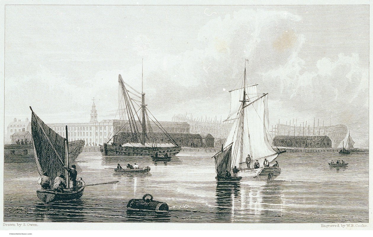 Deptford, asi 1812 (lept) od Samuel (after) Owen