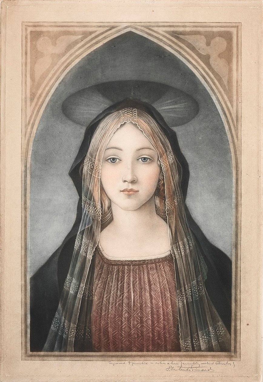 Madona, 19.-20. století. od Samuel Arlent Edwards