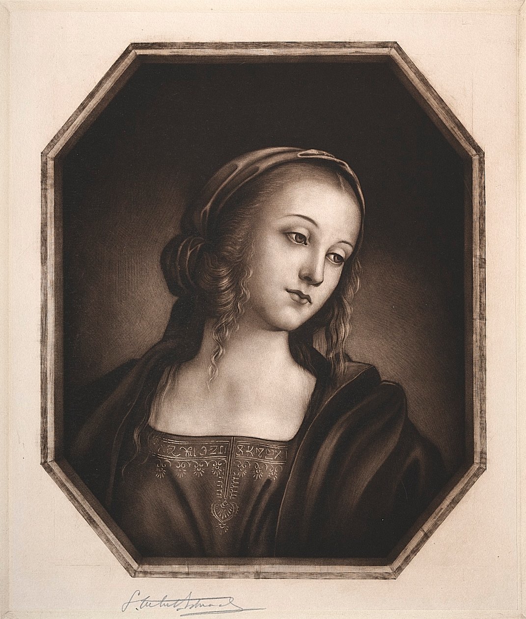 Madona, 19.-20. století. od Samuel Arlent Edwards
