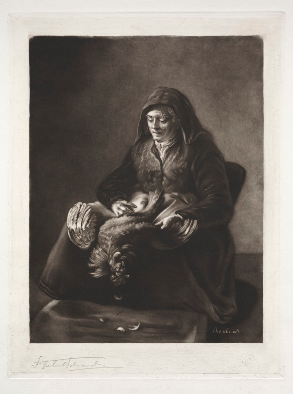 Matka Rembrandts, 19.-20. století. od Samuel Arlent Edwards