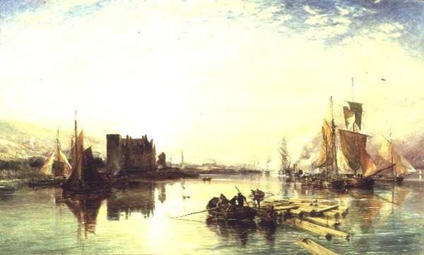 Port Glasgow, večer od Samuel Bough